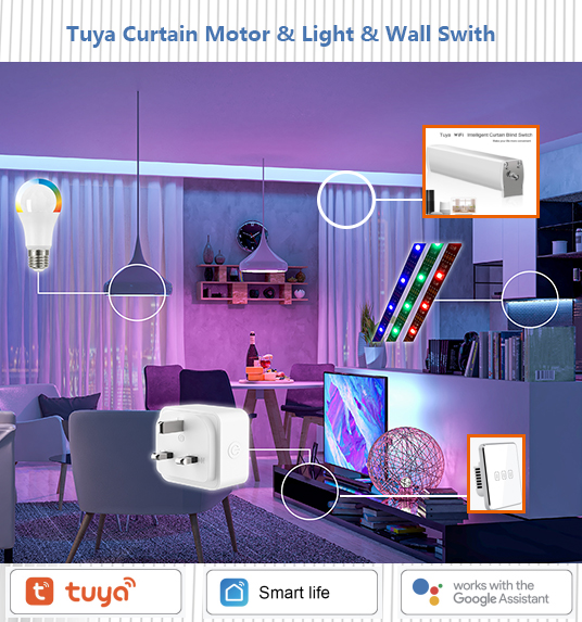 Tuya Smart Curtain control&amp;touch switch&amp; Light